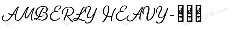 AMBERLY HEAVY字体转换